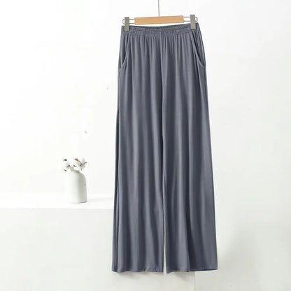 Women's Plus Size Wide Leg Pants – High Waist Casual Loose Trousers