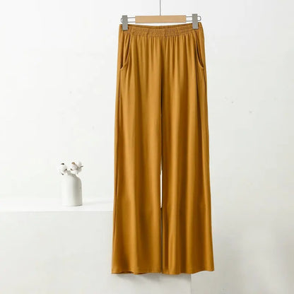 Women's Plus Size Wide Leg Pants – High Waist Casual Loose Trousers