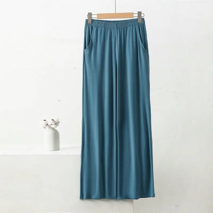 Women's Plus Size Wide Leg Pants – High Waist Casual Loose Trousers