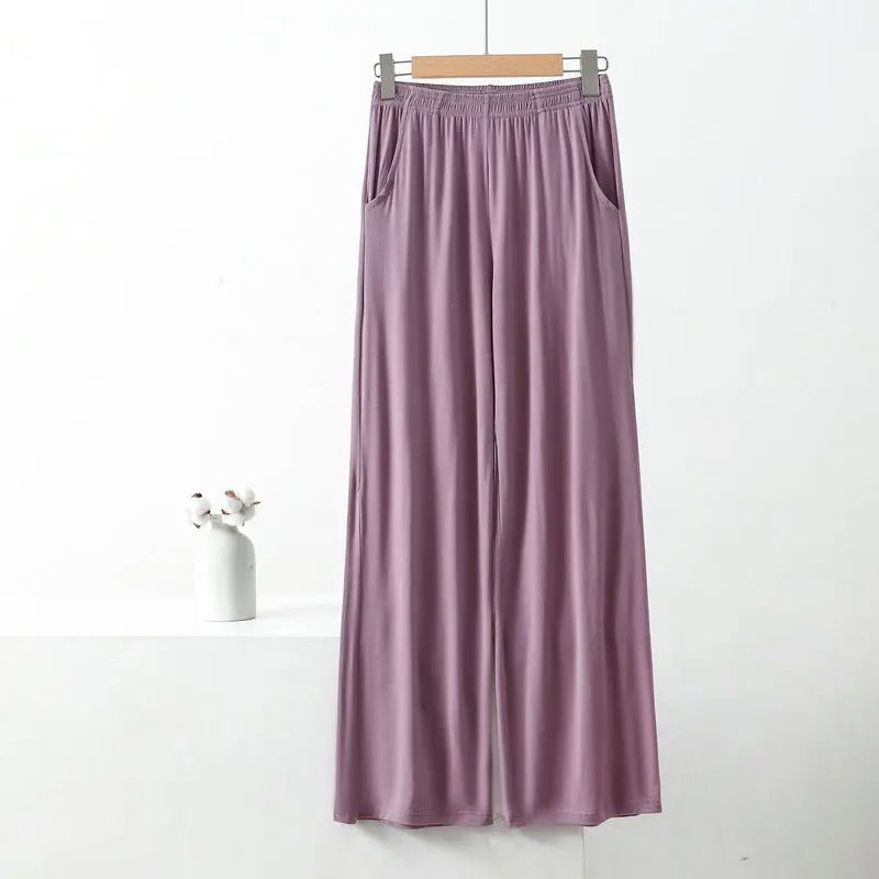 Women's Plus Size Wide Leg Pants – High Waist Casual Loose Trousers