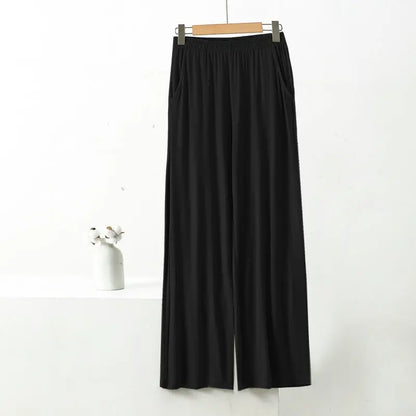 Women's Plus Size Wide Leg Pants – High Waist Casual Loose Trousers