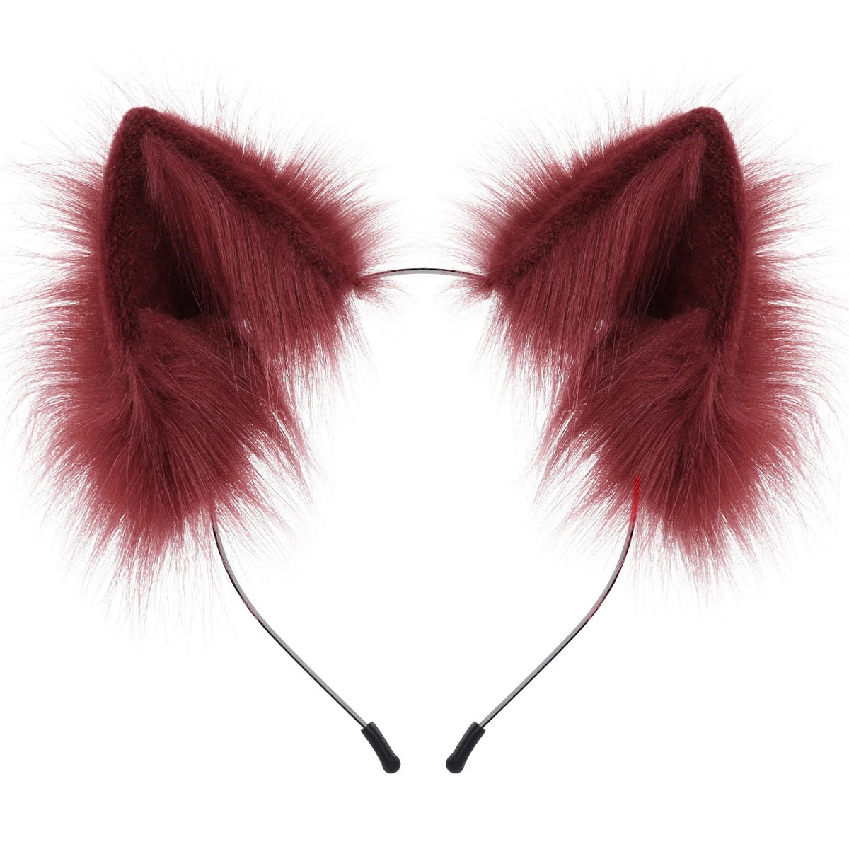 Plush Cat Ears Headband – Cute Furry Animal Ears Hair Hoop for Kids & Adults