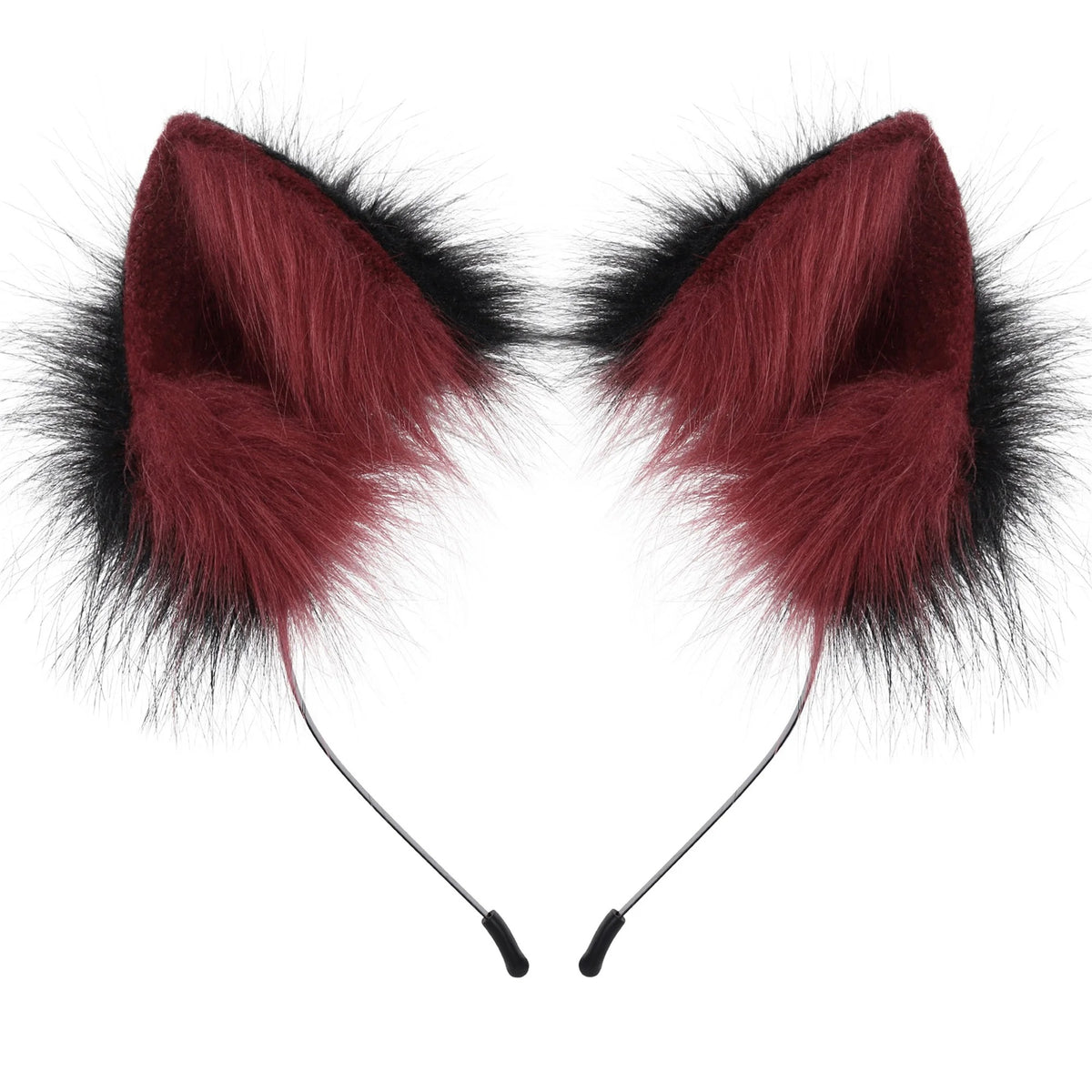 Plush Cat Ears Headband – Cute Furry Animal Ears Hair Hoop for Kids & Adults