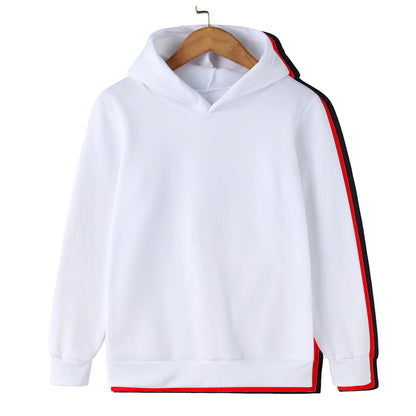 Kids Solid Color Pullover Hoodie – Casual Sweatshirt for Boys & Girls