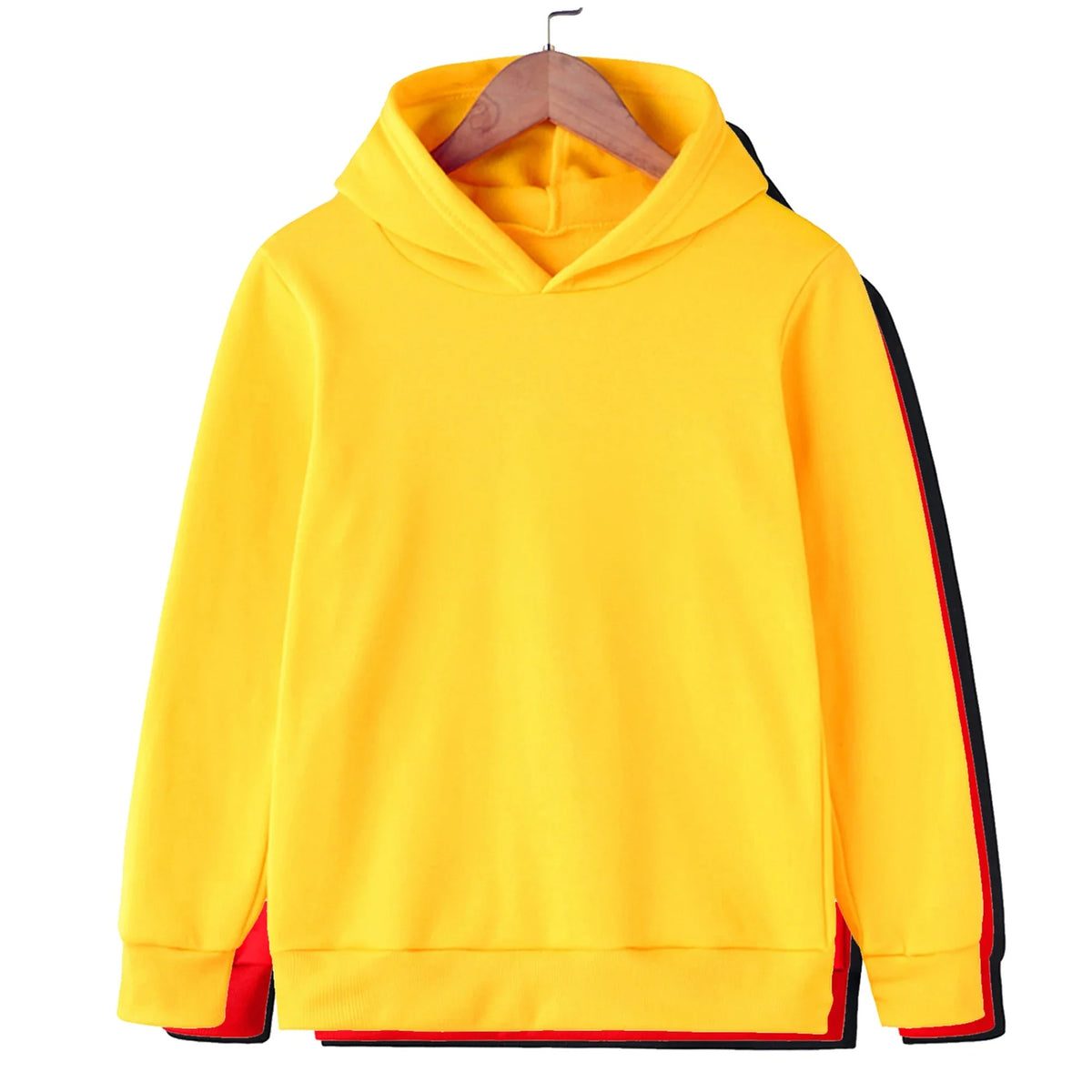 Kids Solid Color Pullover Hoodie – Casual Sweatshirt for Boys & Girls