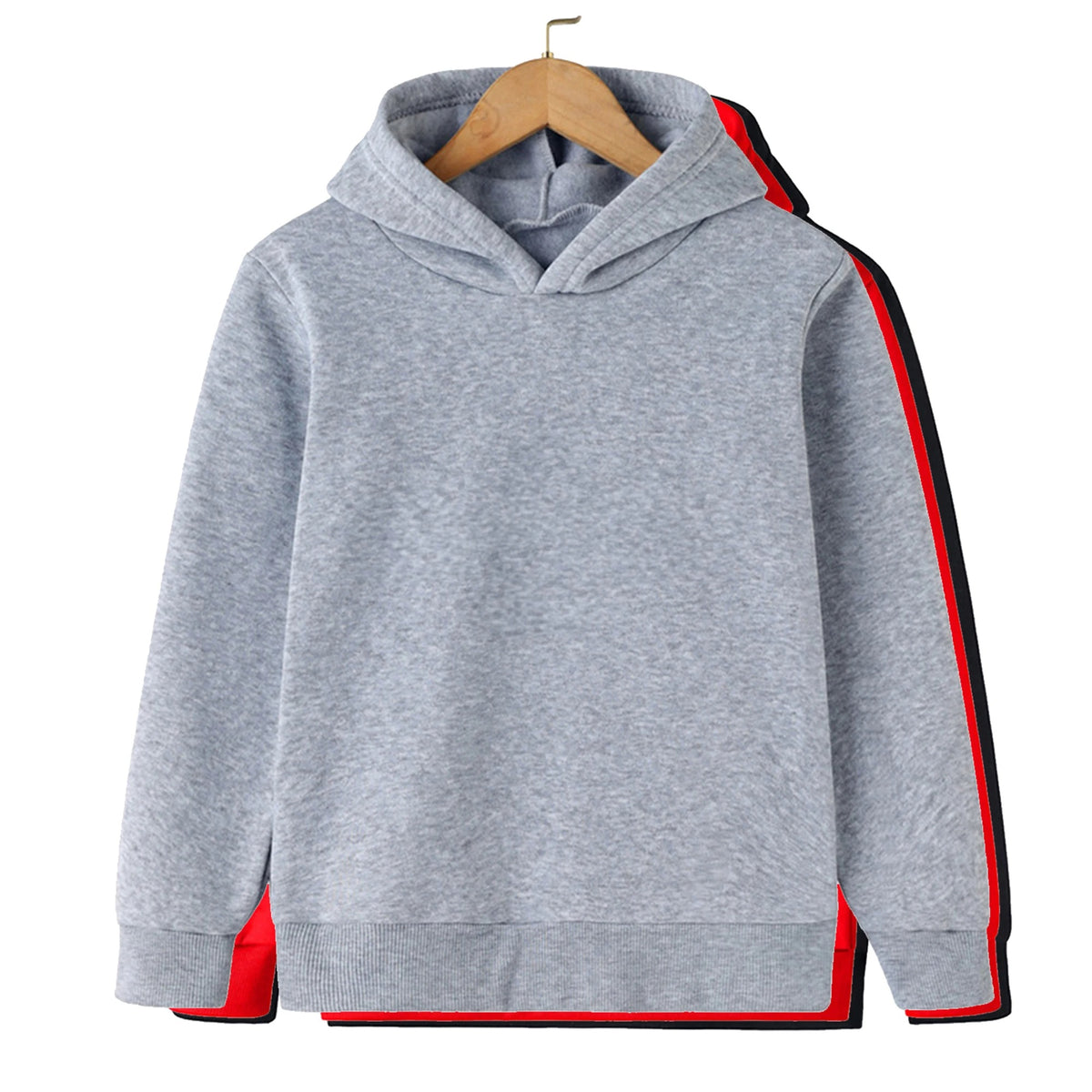 Kids Solid Color Pullover Hoodie – Casual Sweatshirt for Boys & Girls