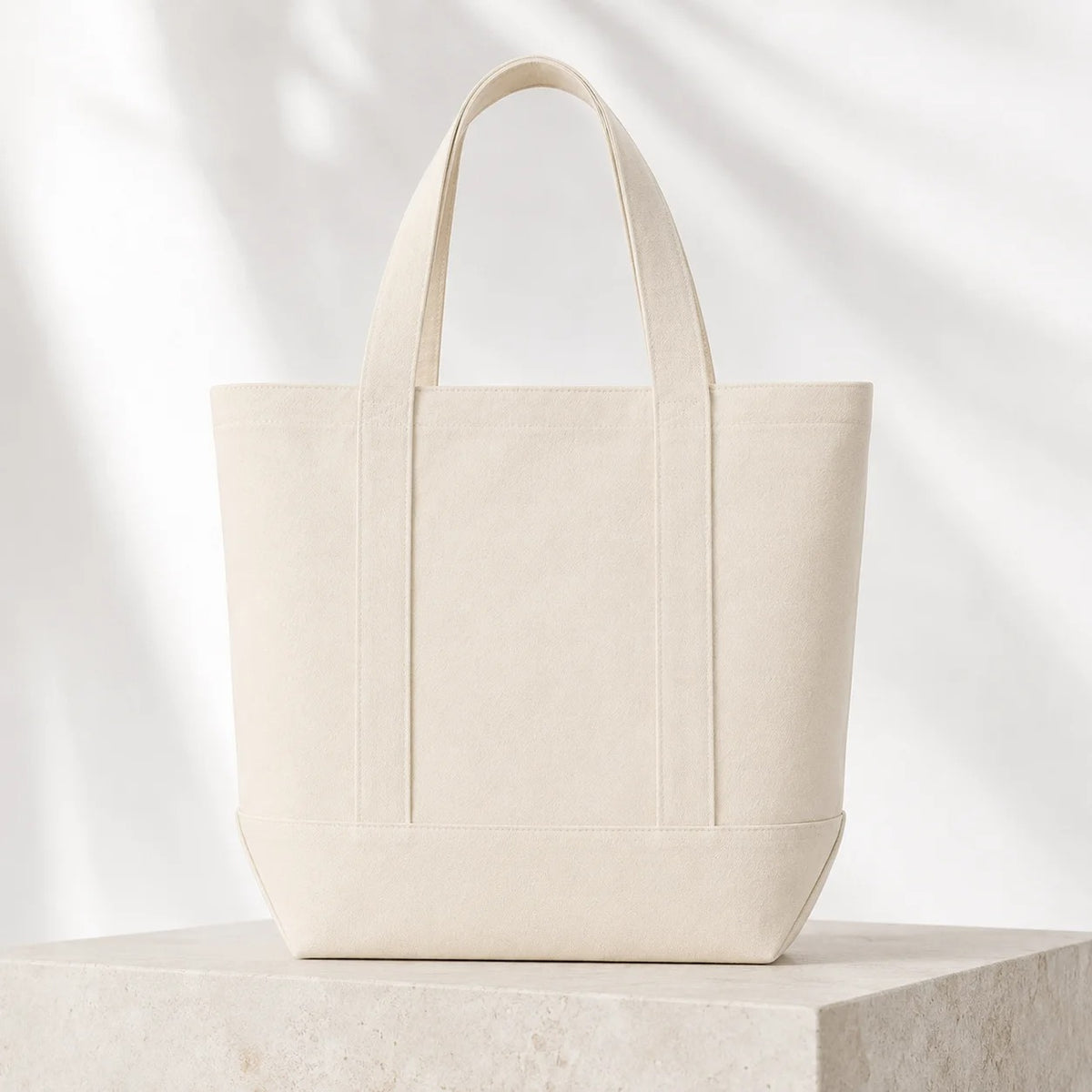 Colorblock Canvas Tote Bag