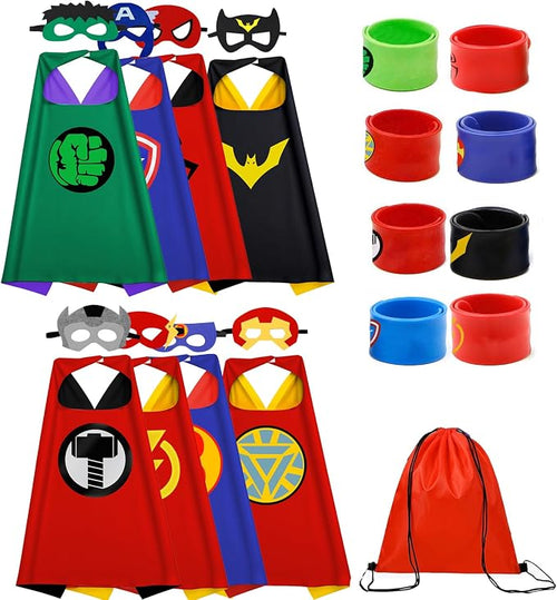 Kids Superhero Cape Costume Set – Satin Dress-Up Cloaks for Boys & Girls