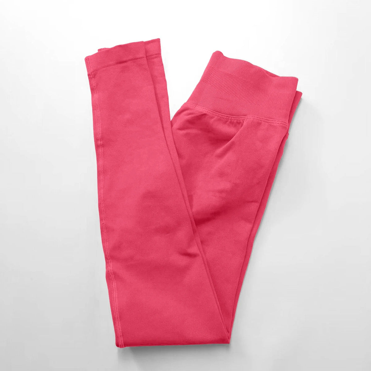 Women's Seamless Ribbed Yoga Leggings – High Waist Stretch Workout Pants