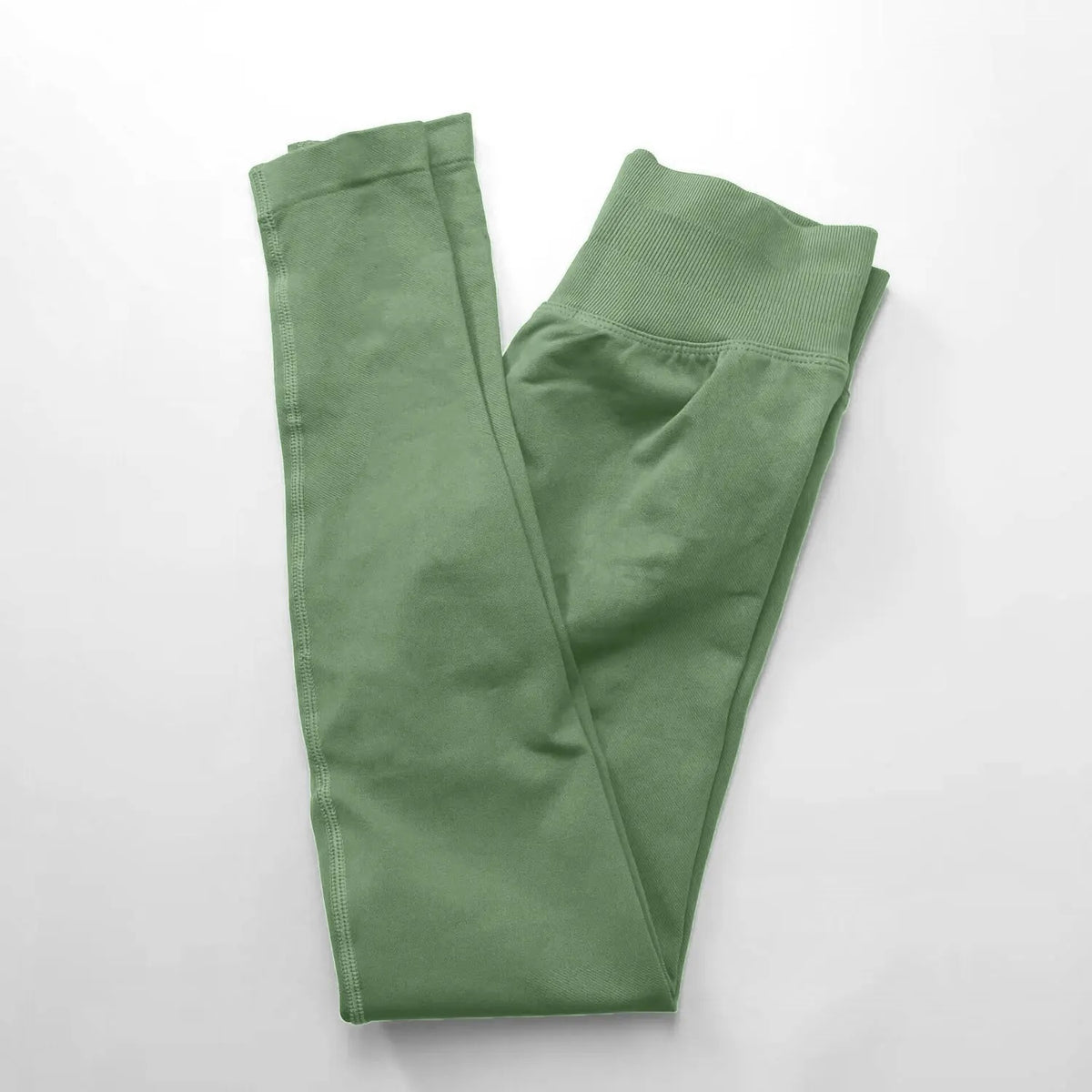 Women's Seamless Ribbed Yoga Leggings – High Waist Stretch Workout Pants