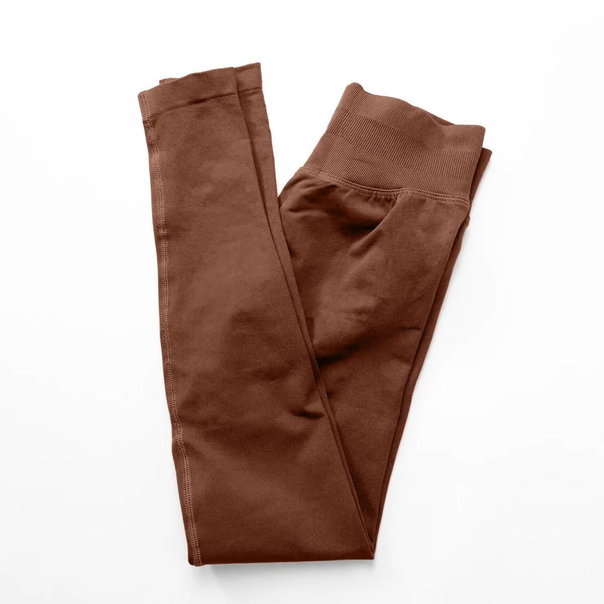 Women's Seamless Ribbed Yoga Leggings – High Waist Stretch Workout Pants