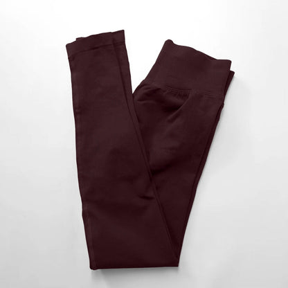Women's Seamless Ribbed Yoga Leggings – High Waist Stretch Workout Pants
