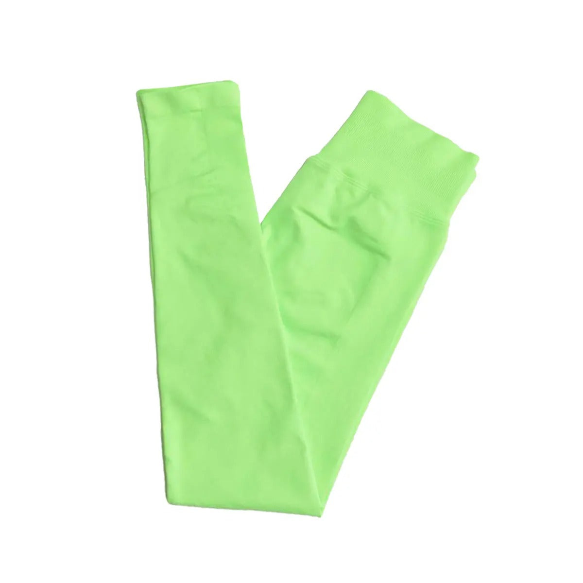 Women's Seamless Ribbed Yoga Leggings – High Waist Stretch Workout Pants