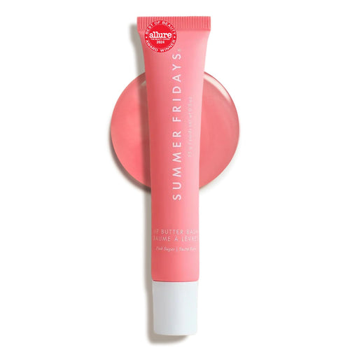 Summer Fridays Lip Butter Balm – Pink Sugar – Hydrating Lip Gloss & Lip Balm – Sheer Color & High Shine – 0.5 oz