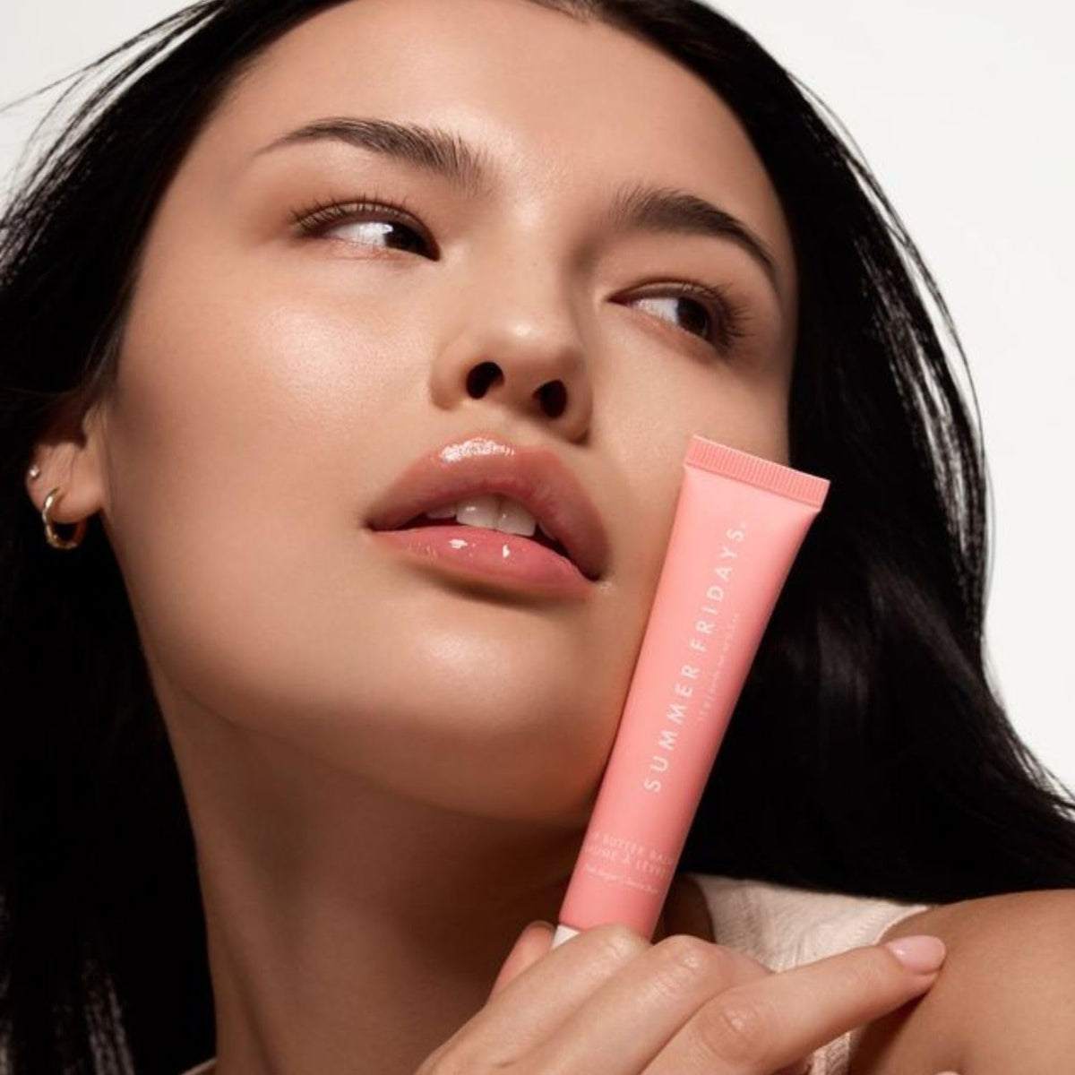 Summer Fridays Lip Butter Balm – Pink Sugar – Hydrating Lip Gloss & Lip Balm – Sheer Color & High Shine – 0.5 oz