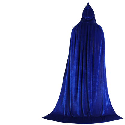 Hooded Velvet Halloween Cloak – Gothic Witch & Vampire Costume Cape