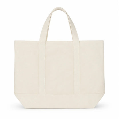 Colorblock Canvas Tote Bag