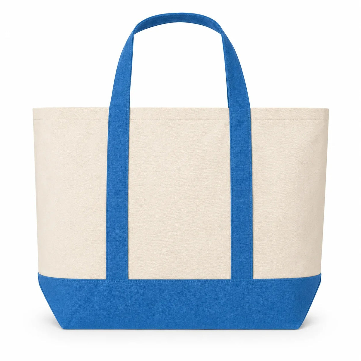 Colorblock Canvas Tote Bag