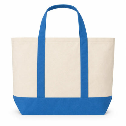 Colorblock Canvas Tote Bag