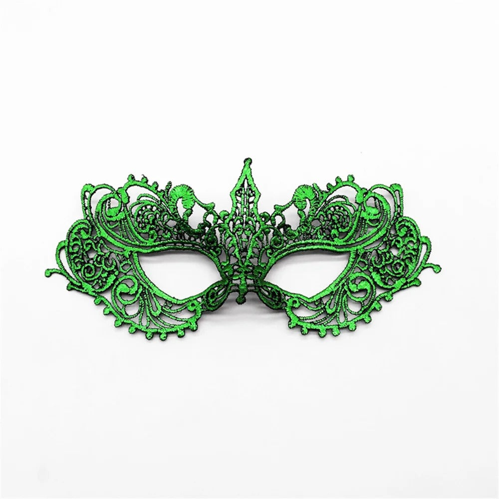 Elegant Lace Masquerade Mask – Vintage Venetian Eye Mask for Halloween & Costume Parties