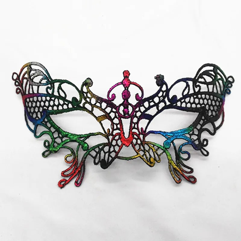 Elegant Lace Masquerade Mask – Vintage Venetian Eye Mask for Halloween & Costume Parties