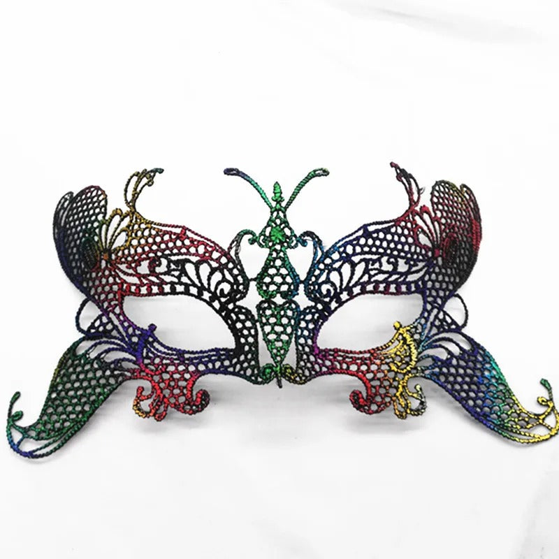 Elegant Lace Masquerade Mask – Vintage Venetian Eye Mask for Halloween & Costume Parties