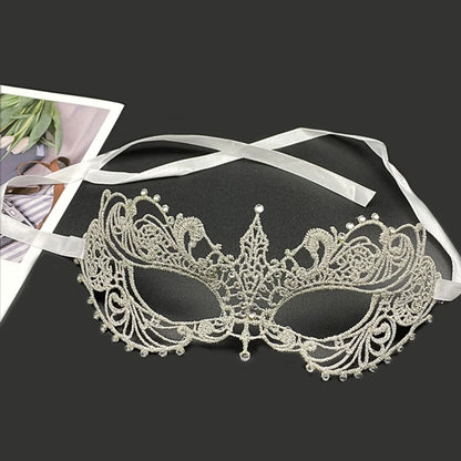 Elegant Lace Masquerade Mask – Vintage Venetian Eye Mask for Halloween & Costume Parties