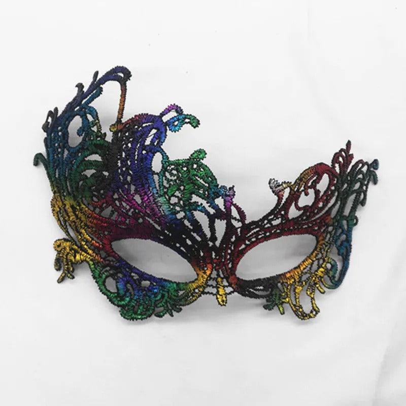 Elegant Lace Masquerade Mask – Vintage Venetian Eye Mask for Halloween & Costume Parties