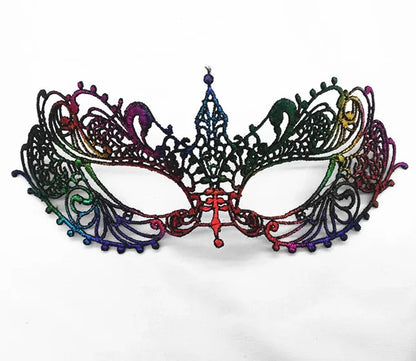 Elegant Lace Masquerade Mask – Vintage Venetian Eye Mask for Halloween & Costume Parties