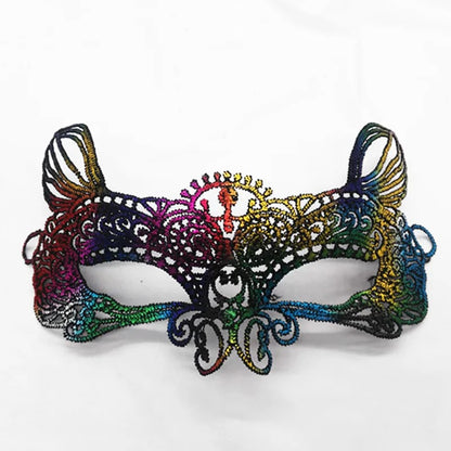 Elegant Lace Masquerade Mask – Vintage Venetian Eye Mask for Halloween & Costume Parties