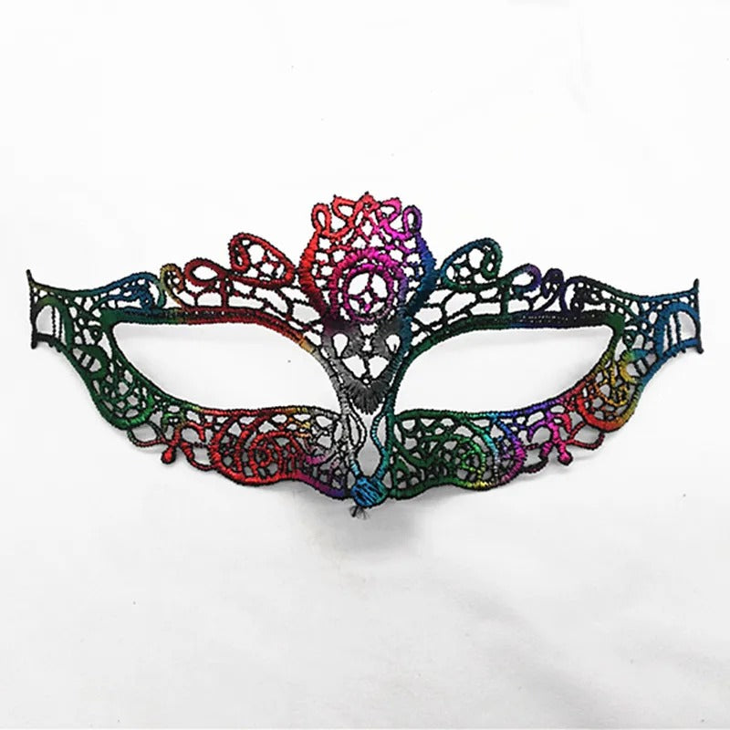 Elegant Lace Masquerade Mask – Vintage Venetian Eye Mask for Halloween & Costume Parties