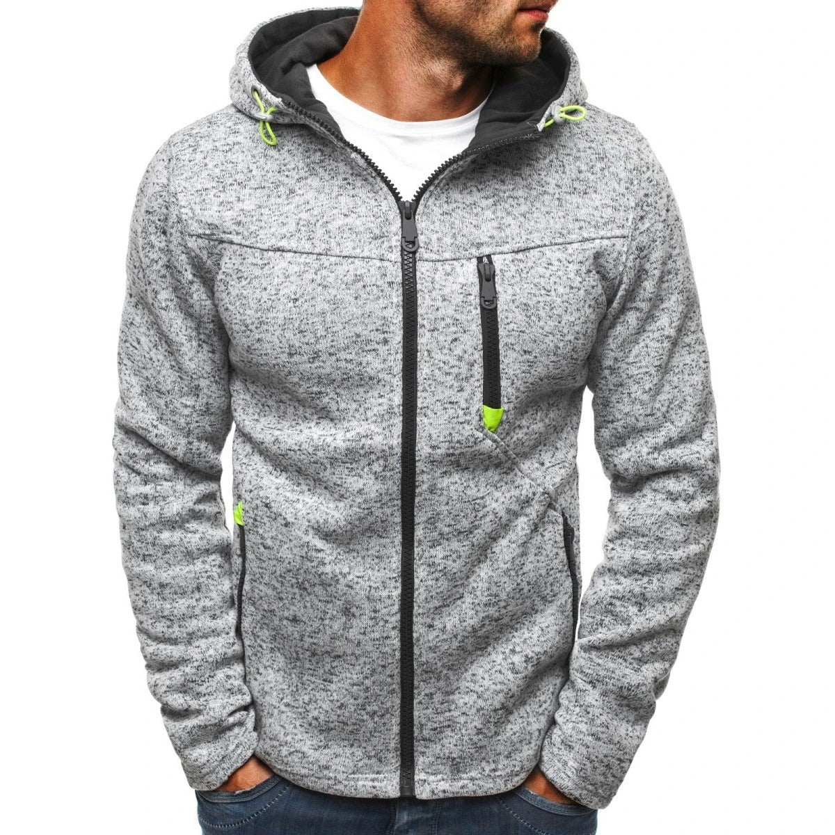 Fleece Hooded Zip-Up Jacket