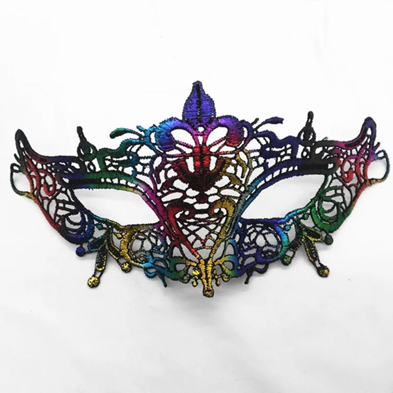 Elegant Lace Masquerade Mask – Vintage Venetian Eye Mask for Halloween & Costume Parties