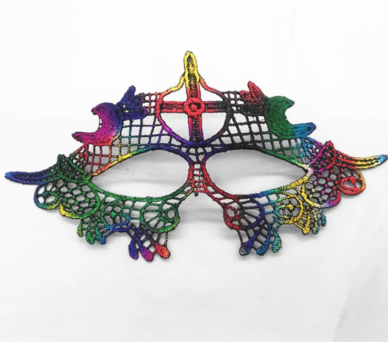 Elegant Lace Masquerade Mask – Vintage Venetian Eye Mask for Halloween & Costume Parties