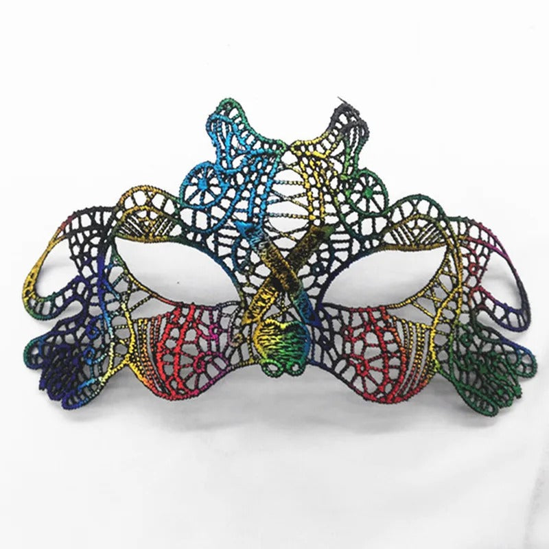 Elegant Lace Masquerade Mask – Vintage Venetian Eye Mask for Halloween & Costume Parties