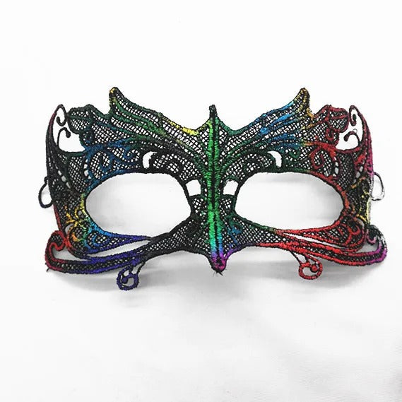 Elegant Lace Masquerade Mask – Vintage Venetian Eye Mask for Halloween & Costume Parties