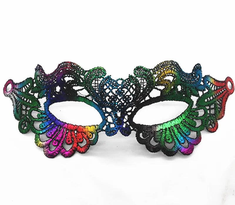 Elegant Lace Masquerade Mask – Vintage Venetian Eye Mask for Halloween & Costume Parties