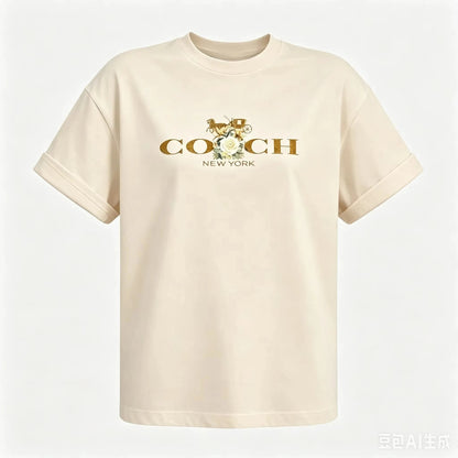Men's & Women's Casual Printed O-Neck Short Sleeve T-Shirt