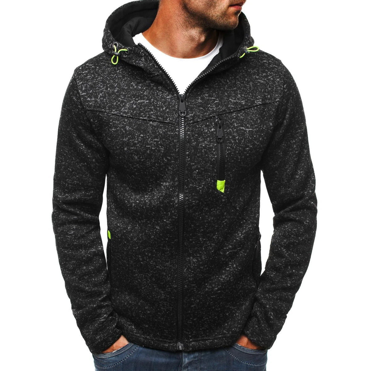 Fleece Hooded Zip-Up Jacket