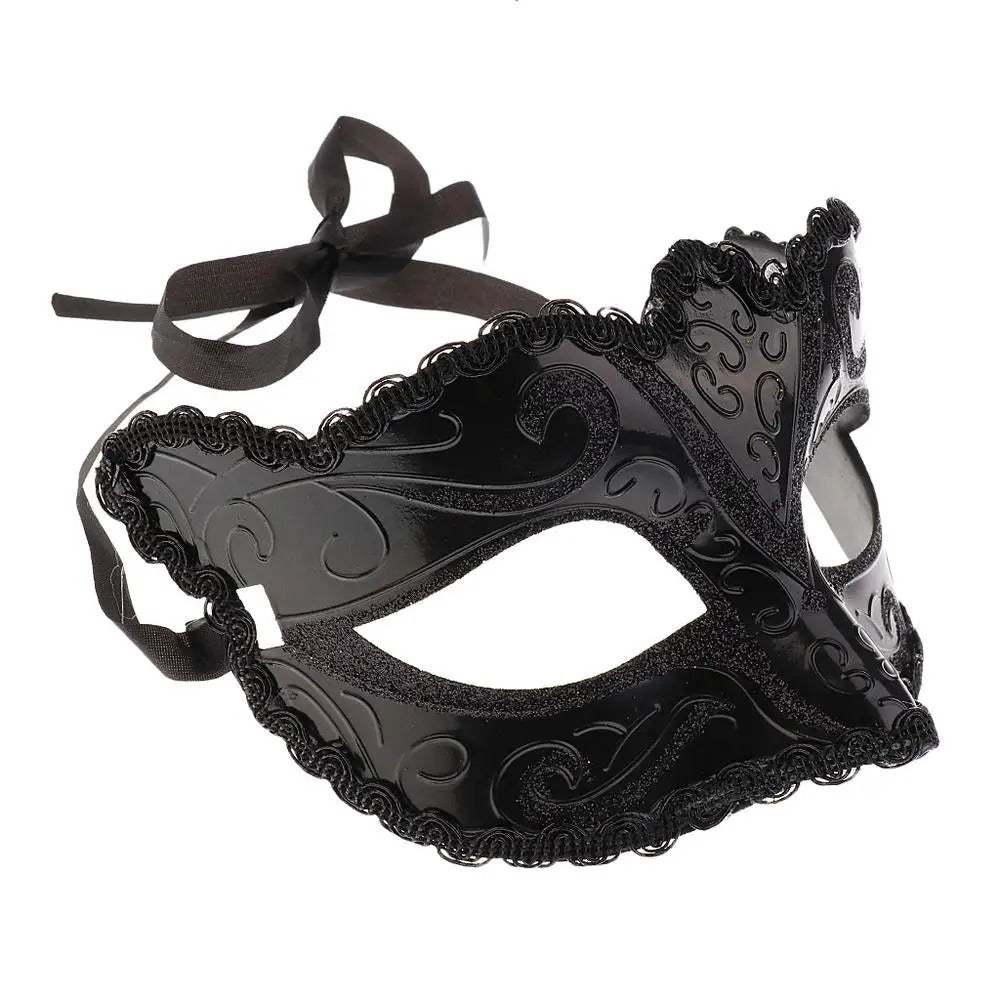 Black Lace Cat Mask – Elegant Feline Masquerade Eye Mask for Cosplay & Parties