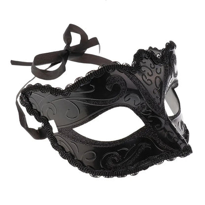 Black Lace Cat Mask – Elegant Feline Masquerade Eye Mask for Cosplay & Parties