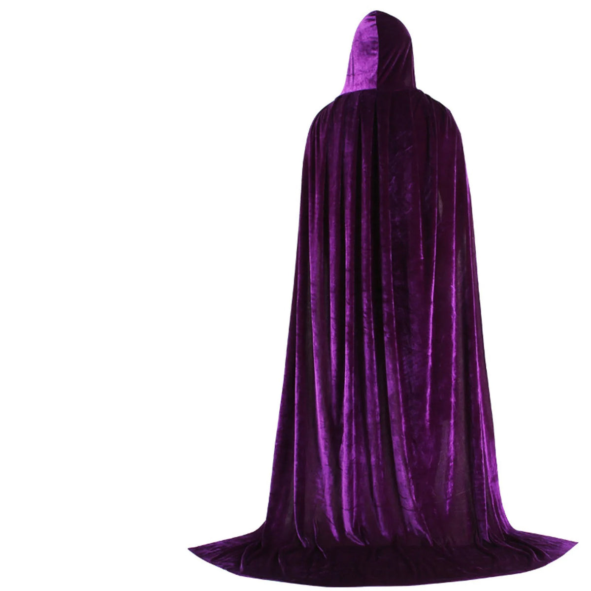 Hooded Velvet Halloween Cloak – Gothic Witch & Vampire Costume Cape