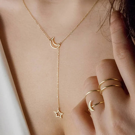 Moon & Star Pendent