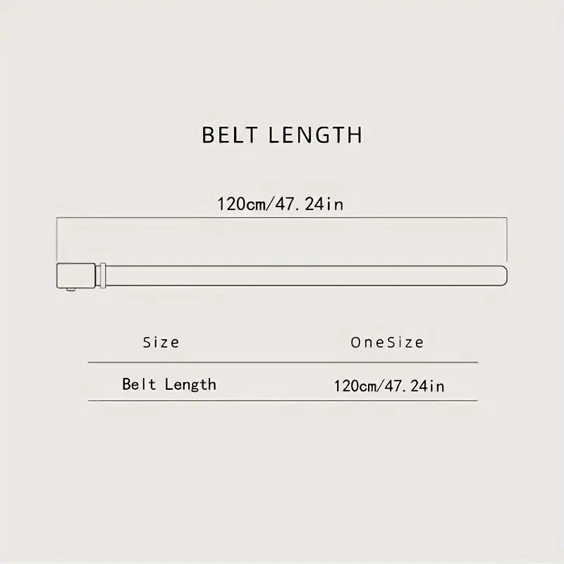 Men's Automatic Alloy Buckle PU Leather Belt – Fashion Casual Jeans Belt