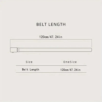 Men's Automatic Alloy Buckle PU Leather Belt – Fashion Casual Jeans Belt