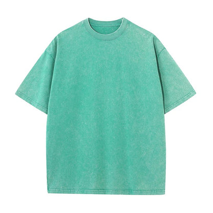 Men's 100% Cotton Customizable Vintage Wash Oversized T-Shirt
