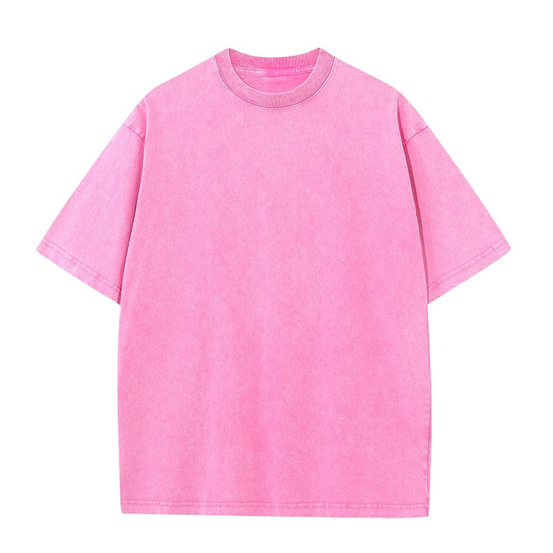 Men's 100% Cotton Customizable Vintage Wash Oversized T-Shirt