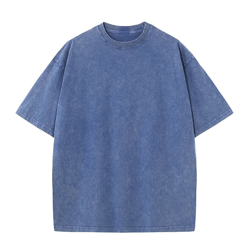 Men's 100% Cotton Customizable Vintage Wash Oversized T-Shirt