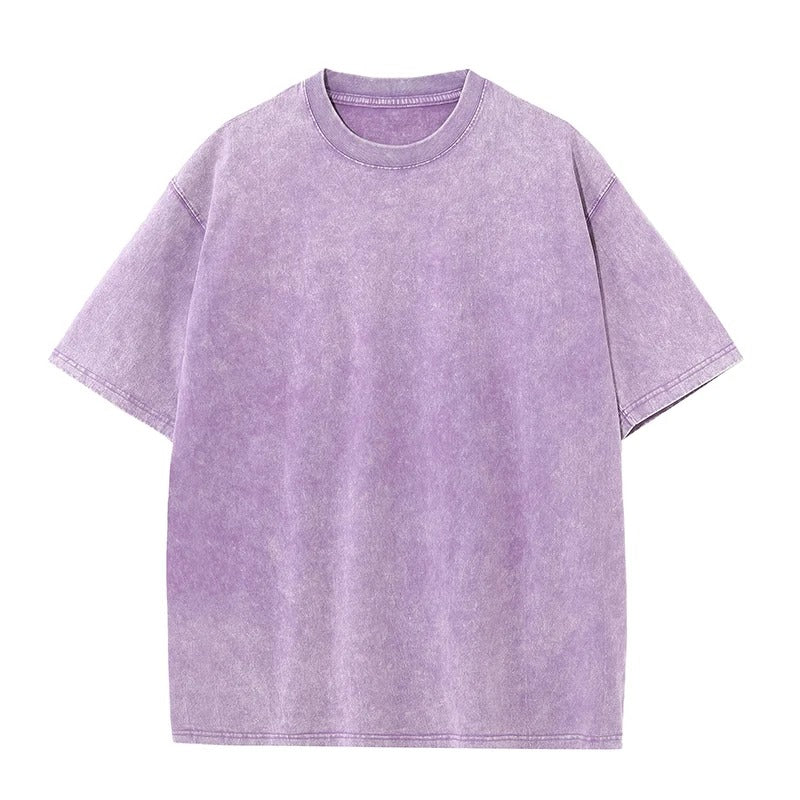 Men's 100% Cotton Customizable Vintage Wash Oversized T-Shirt