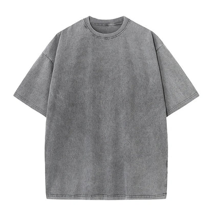Men's 100% Cotton Customizable Vintage Wash Oversized T-Shirt